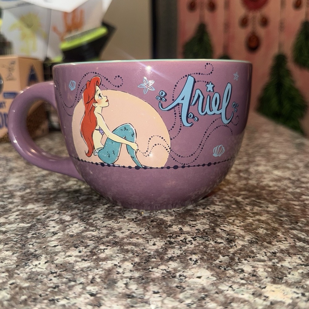 Large Disney The Little Mermaid Ariel Ceramic Soup/Jumbo Mug